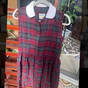 Laura Ashley plaid dress
